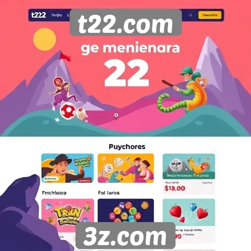 Recursos de gamificação no site t22.com