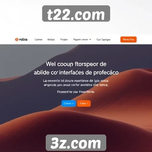 Análise da interface do usuário em t22.com